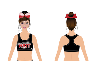 Sports Bra in Black - Jersey Riot