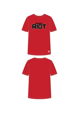 Unisex Tee Shirt in Red - Jersey Riot