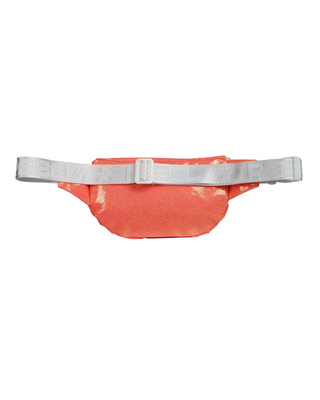 Glossy Neon Orange Youth Rebel Fanny Pack with White Zipper