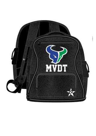 Faux Suede Rebel Dream Bag Plus in Black with Black Zipper - Mountain View High School Dance