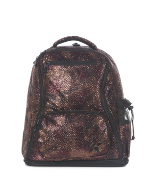 Bronze Viper Snakeskin Rebel Dream Bag Plus with Black Zipper