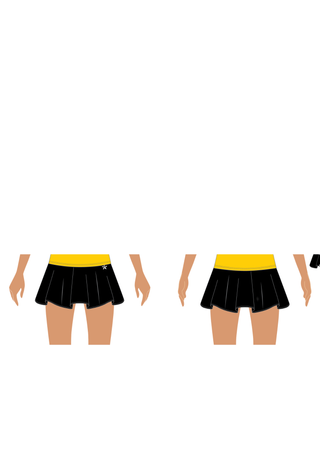 Flouncy Skirt in Black - Miss Kim’s Dance and Cheer