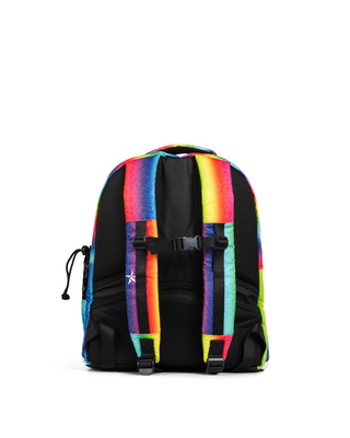 Bright Rainbow Rebel Baby Dream Bag with White Zipper