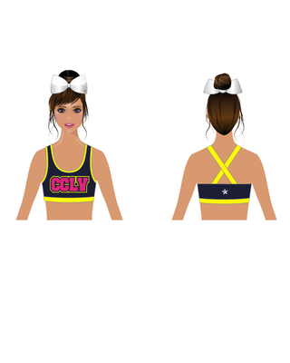 2026 Prep/Novice Practice Wear Sport Bra ONLY- CheerCats Las Vegas
