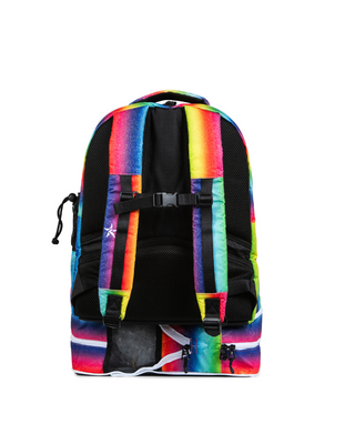 Bright Rainbow Rebel Baby Dream Bag with White Zipper