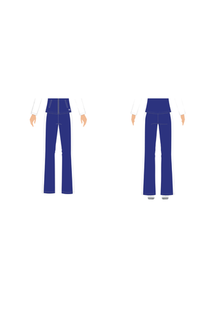 Prescott Warm Up Pant in Royal Blue and White -  Paul VI High School - NJ