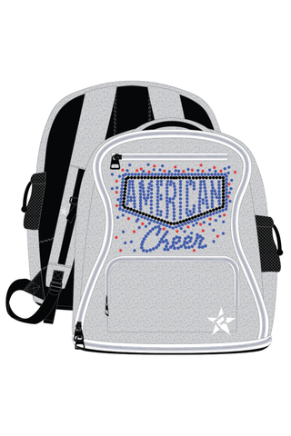 Opalescent Baby Rebel Dream Bag with White Zipper - American Cheer