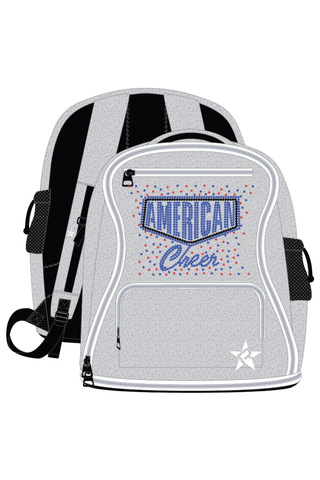 Opalescent Rebel Dream Bag Plus with White Zipper - American Cheer