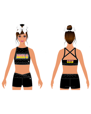 2026 Worlds Team Practice Wear (AREA6) Sport Bra ONLY - CheerCats Las Vegas
