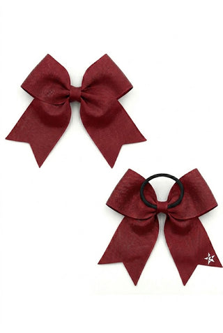 Solid Grosgrain Bow - Cardinal - Tail
