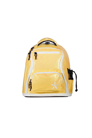 Glossy in Patel Yellow Rebel Baby Dream Bag with White Zipper