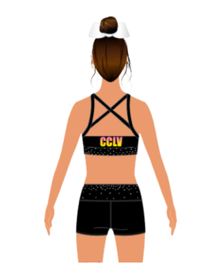 All Star Practicewear Black Program (CATS)- Shorts ONLY- CheerCats Las Vegas