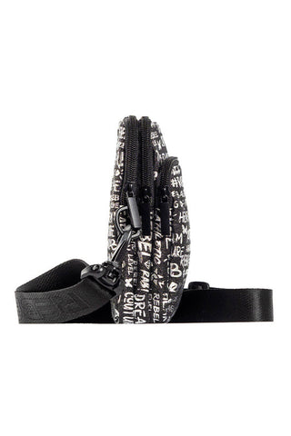 Signature in Black and Silver Rebel Phone Case Crossbody