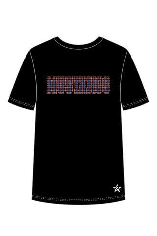 Unisex Tee Shirt in Black with Crystal Logo - Kalaheo High School