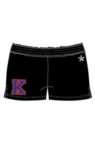 Relaxed Shorts in Black with Logo - Kalaheo High School