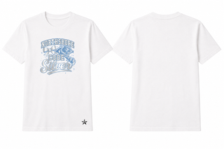 Unisex Tee Shirt in White- Northshore High School - Code Silver, LA