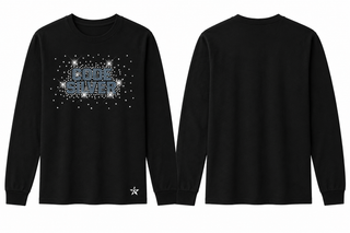 Crewneck Sweatshirt in Black - Crystal Logo - Northshore High School - Code Silver, LA