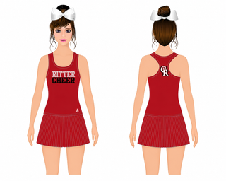 Compression Tank Red Practice Wear- Cardinal Ritter High School Cheer - IN