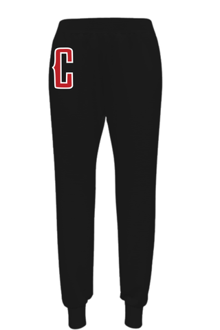 Joggers in Black with Cottonwood Logo in Matte Screenprint