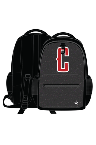 Rebel Rising Bag in Black with Black Zipper and Crystal Logo - Cottonwood Athletic Sports