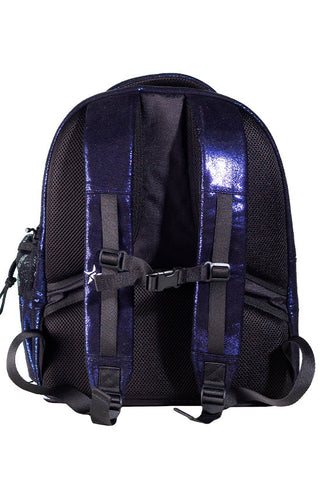 Faux Suede in Midnight Magic Rebel Dream Bag with White Zipper