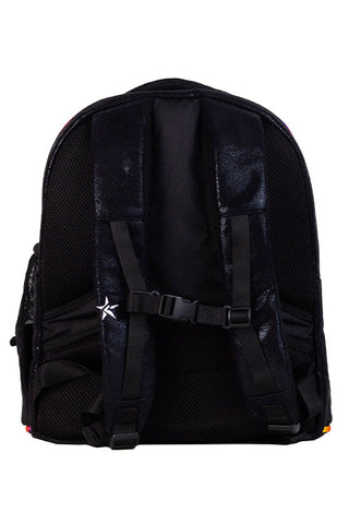 Faux Suede in Black Rebel Dream Bag with Rainbow Rebel Logo Studs