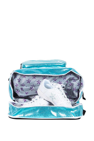 Glossy in Pixie Dust Rebel Dream Bag with White Zipper