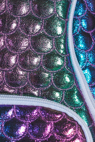 Mermaid Magic Rebel Dream Bag with White Zipper