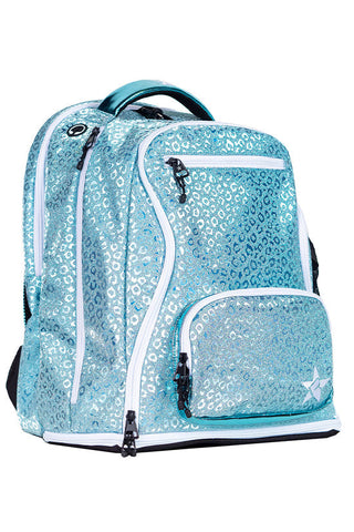 Leopard in Pixie Dust Rebel Dream Bag with White Zipper