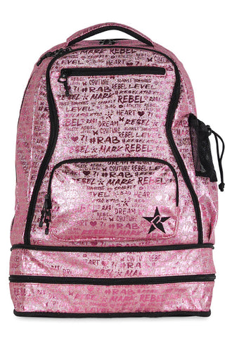 Signature in Pink and Black Rebel Dream Bag with Black Zipper