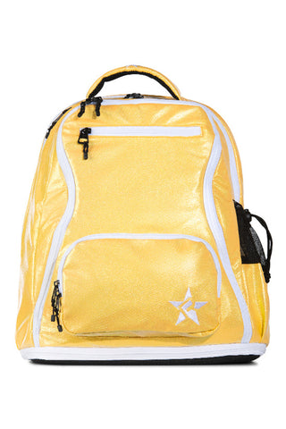 Glossy in Pastel Yellow Rebel Dream Bag Plus with White Zipper