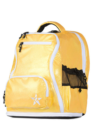 Glossy in Pastel Yellow Rebel Dream Bag Plus with White Zipper