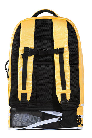 Glossy in Pastel Yellow Rebel Dream Bag Plus with White Zipper