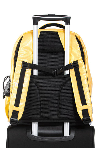 Glossy in Pastel Yellow Rebel Dream Bag Plus with White Zipper