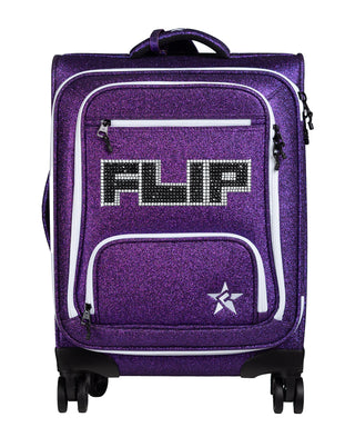 Amethyst Rebel Dream Luggage with White Zipper - Flip 2 It