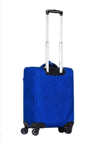 Royal Blue Rebel Dream Luggage with White Zipper