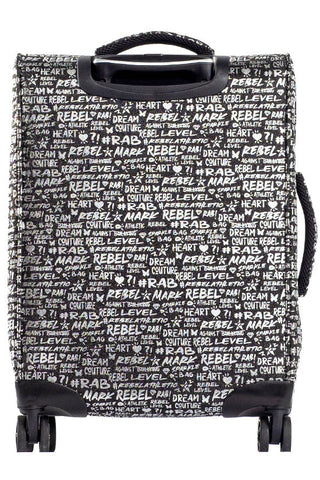 Signature in Black and Silver Rebel Dream Luggage with Black Zipper