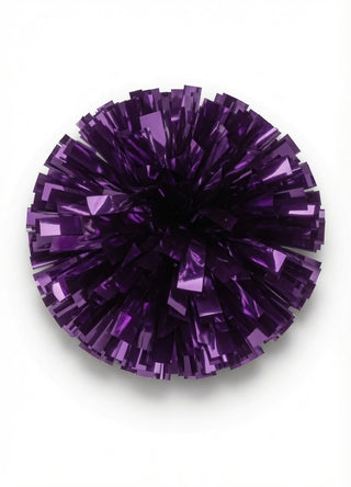 Individual Metallic Pom in Purple - Palisades High School - NC