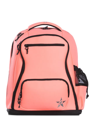 Neoprene in Coral Rebel Dream Bag Plus with Black Zipper
