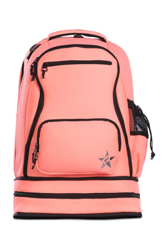Neoprene in Coral Rebel Dream Bag Plus with Black Zipper