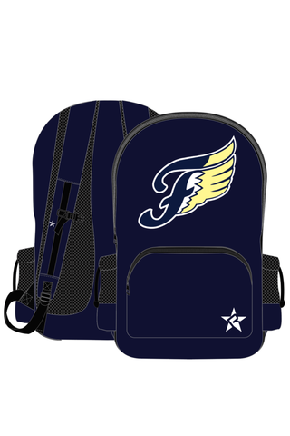 Rebel Satin Raven Backpack in Navy Blue - Fluvanna County High School - VA