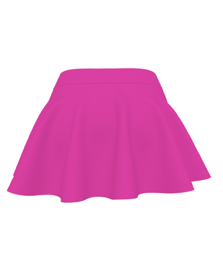 Flouncy Skirt in Hyper Pink