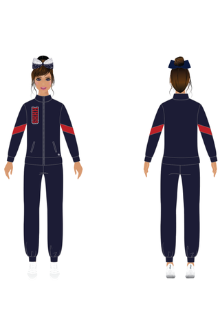 Girls Classic Warm up Jacket - Heritage Hills High School Cheer - IN