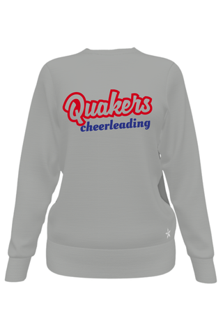 Crewneck Sweatshirt in Light Grey with Plainfield Community Middle School Cheer - IN Logo in Matte Screenprint