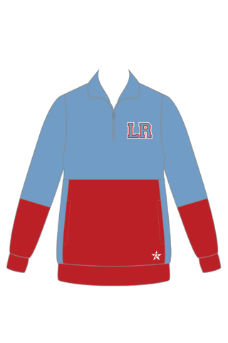 Relaxed Sweatshirt in Blue and Red - Lumberton Youth Cheer