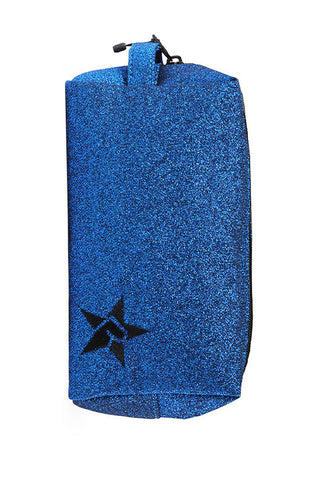 Royal Blue Rebel Makeup Bag with Black Zipper