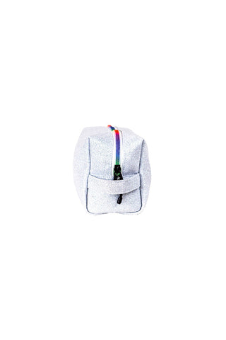 Opalescent Rebel Makeup Bag with Rainbow Zipper