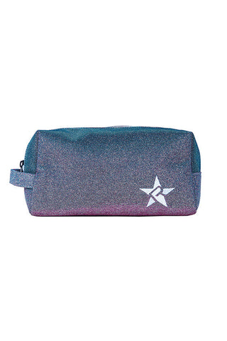 Vintage Mermaid Rebel Makeup Bag with White Zipper