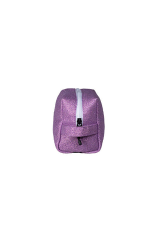 Lavender Rebel Makeup Bag with White Zipper