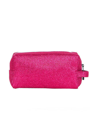 DiamondNet™ in Fuchsia Rebel Makeup Bag with White Zipper